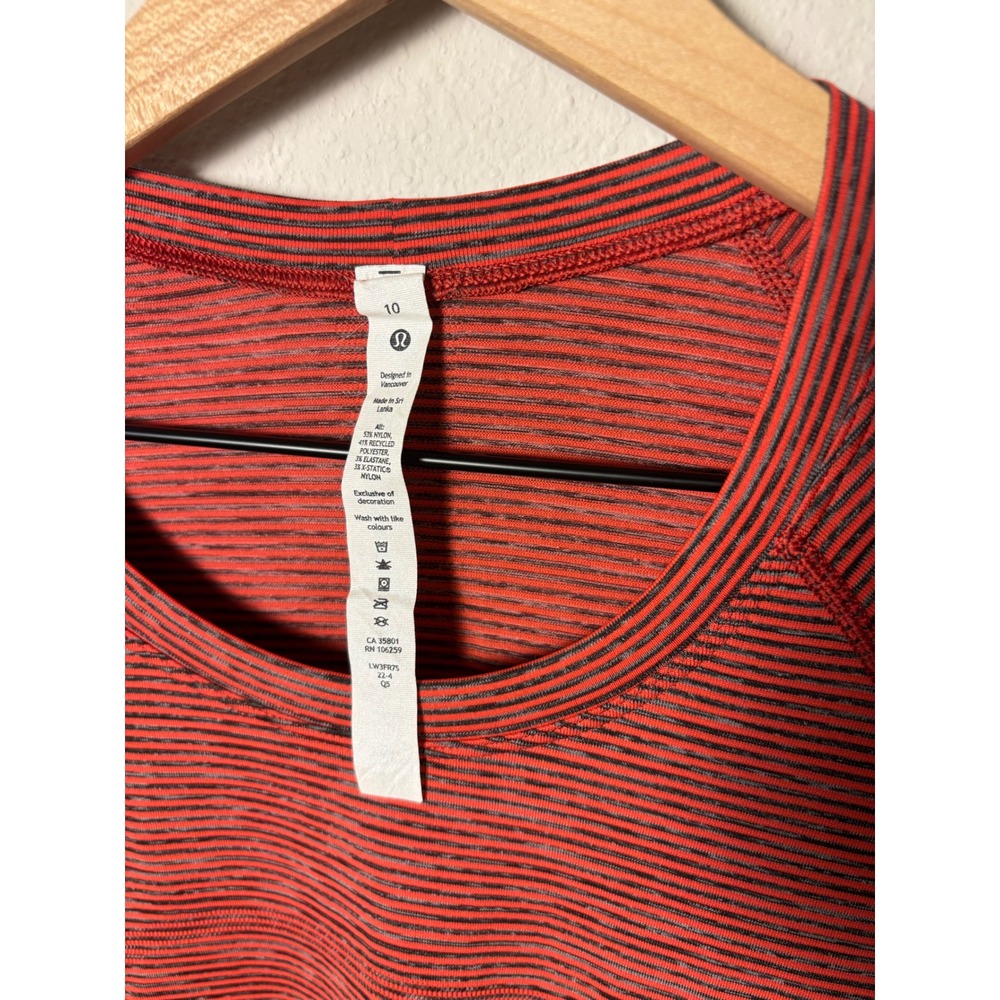 Lululemon Swiftly Tech Long Sleeve 2.0 Race Length Wee Are From Space Red 10 - Picture 2 of 4